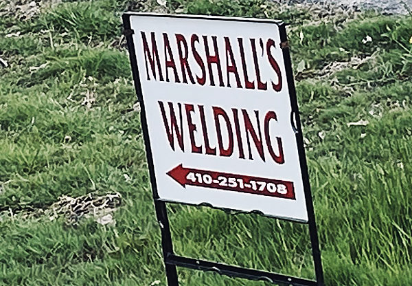 The sign out on the road